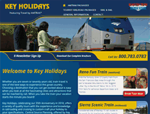 Tablet Screenshot of keyholidays.com